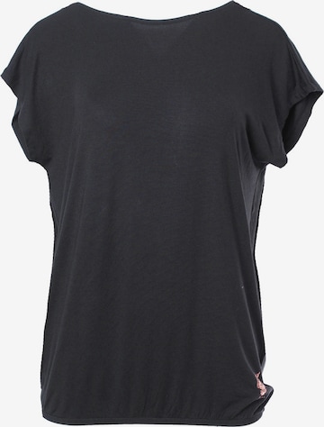 Kismet Yogastyle Bustier T-Shirt 'Surya' in Grau: predná strana