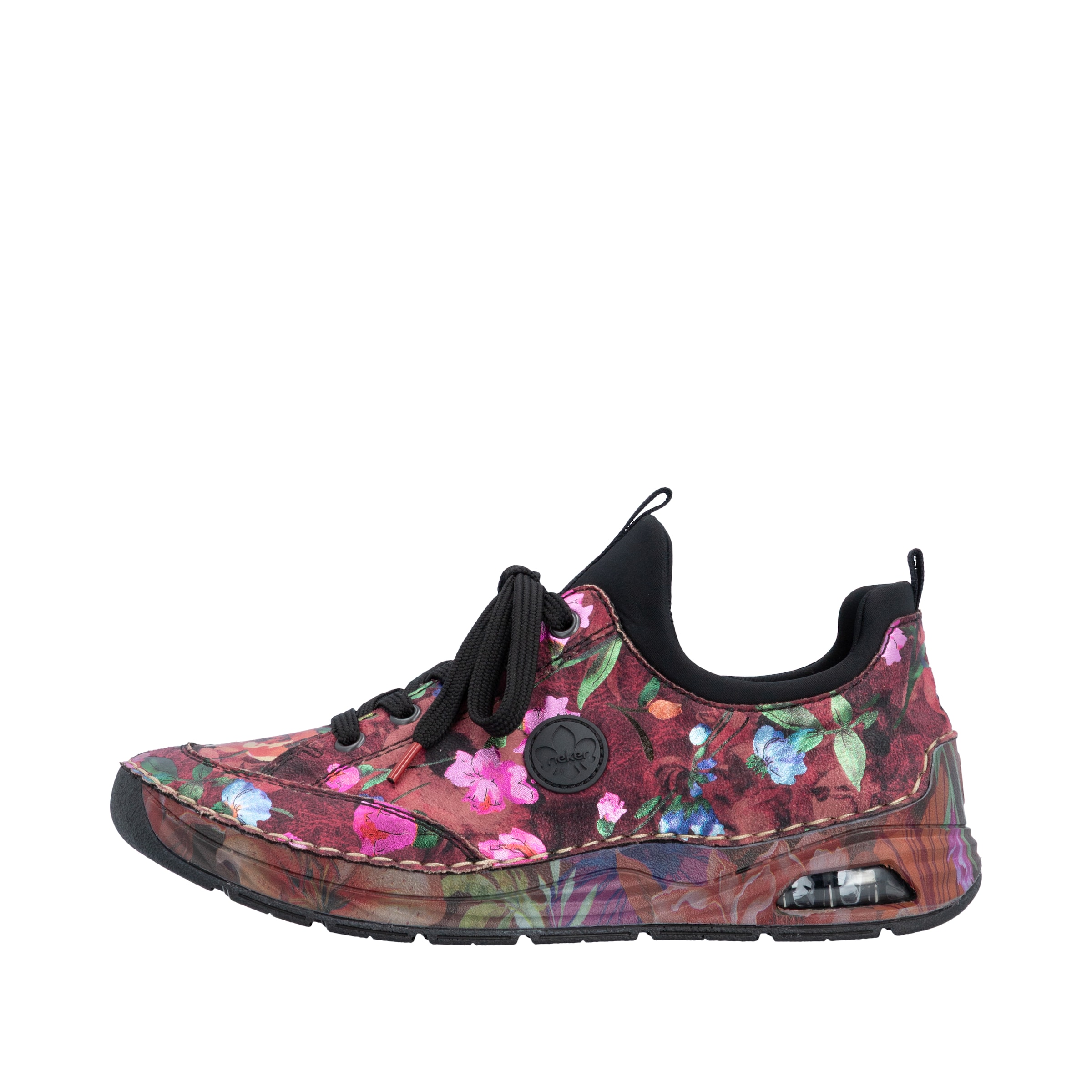 Baskets basses Rieker en rose