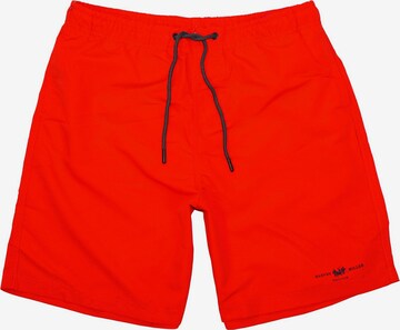 Shorts de bain HARVEY MILLER en rouge : devant