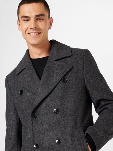 BURTON MENSWEAR LONDON Between-Seasons Coat in Black