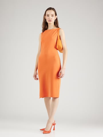 COMMA Obleka | oranžna barva