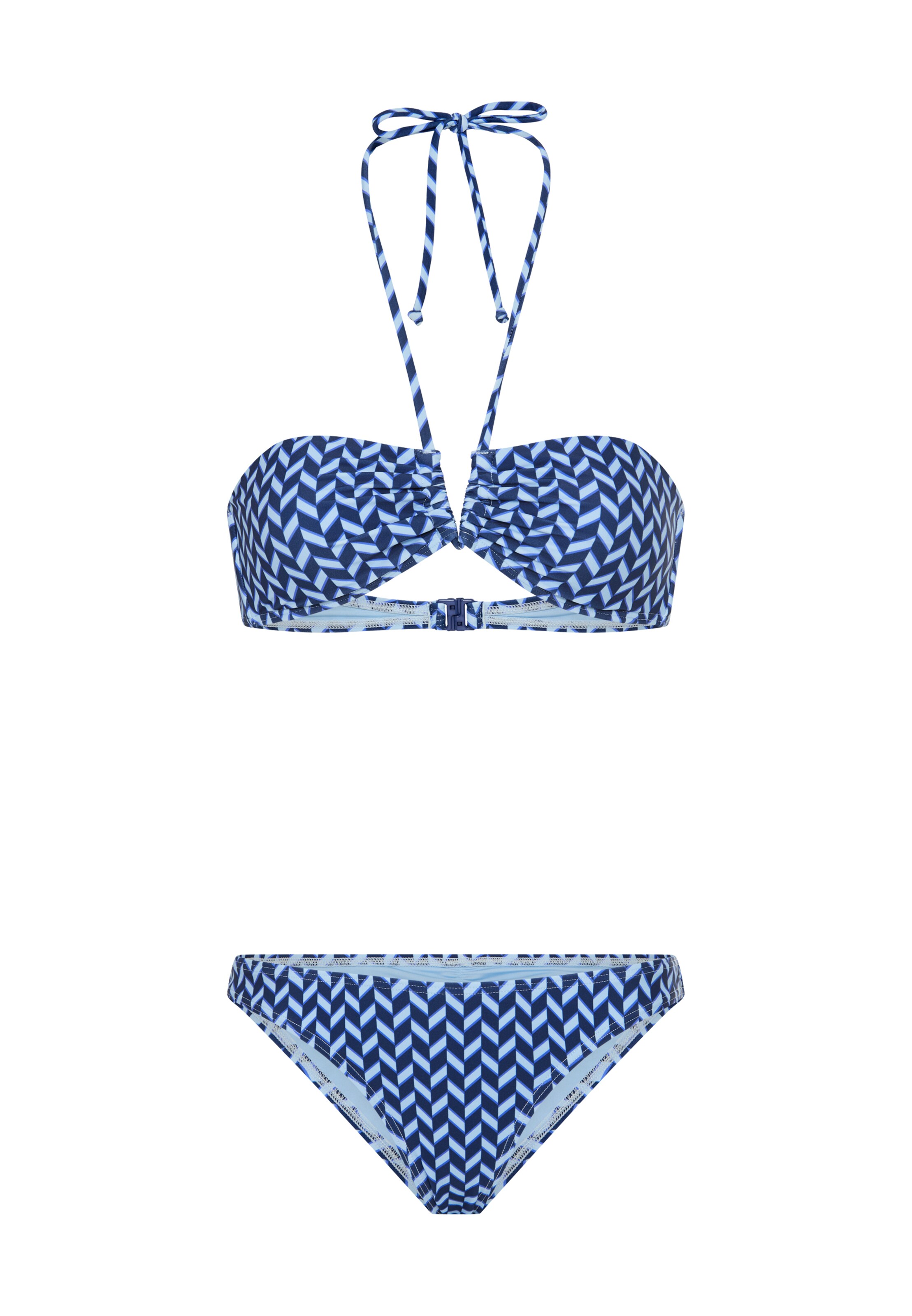 LSCN by LASCANA Bandeau Bikini in Blue: front