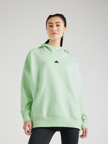 ADIDAS SPORTSWEAR - Sweatshirt de desporto 'Z.N.E.' em verde: frente