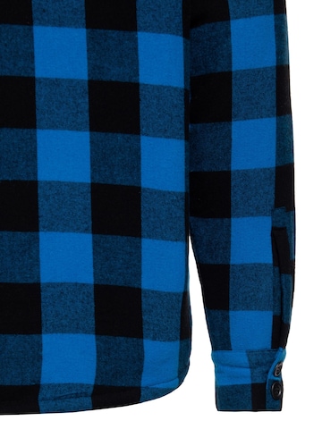 King Kerosin Regular fit Button Up Shirt in Blue