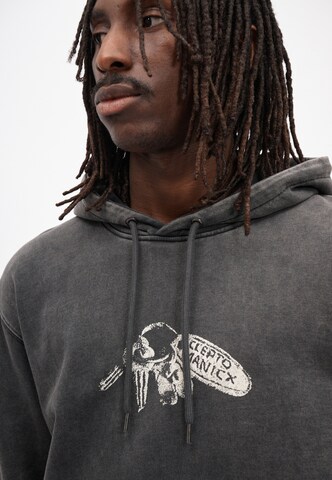Cleptomanicx Sweatshirt 'Artefacts' in Black