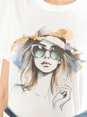 ONLY Μπλουζάκι 'ONLKITA' σε λευκό