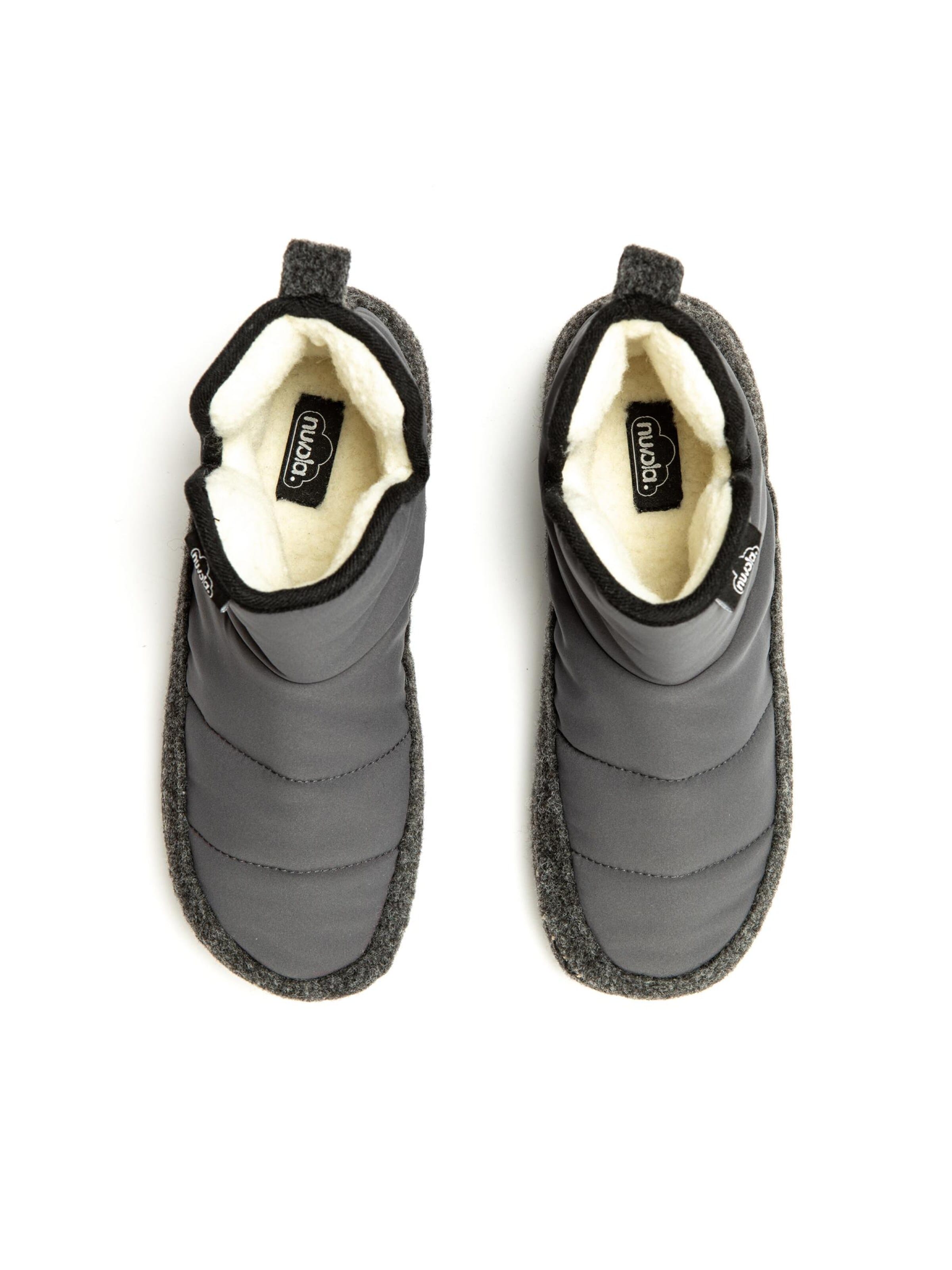 Nuvola. - Pantufa 'Boot New Wool' em cinzento