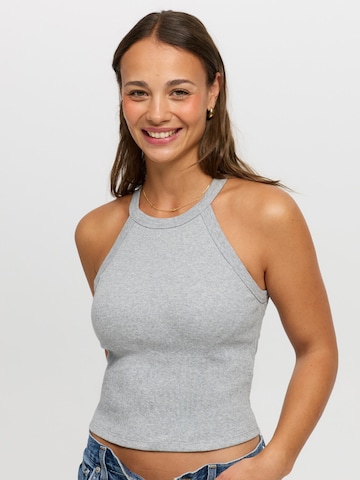 Haut 'Neck Holder Bra Top' cfab (formerly creamy fabrics) en gris : devant