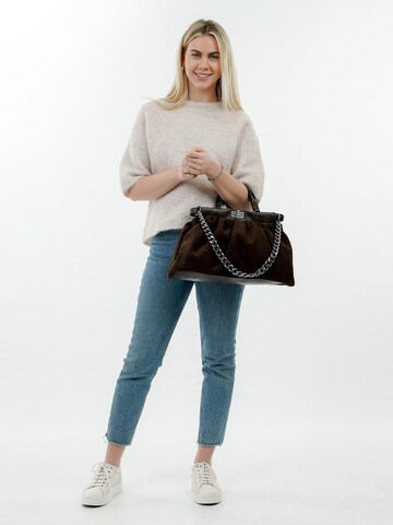 Emily & Noah Shopper ' Nanna ' in Brown: front