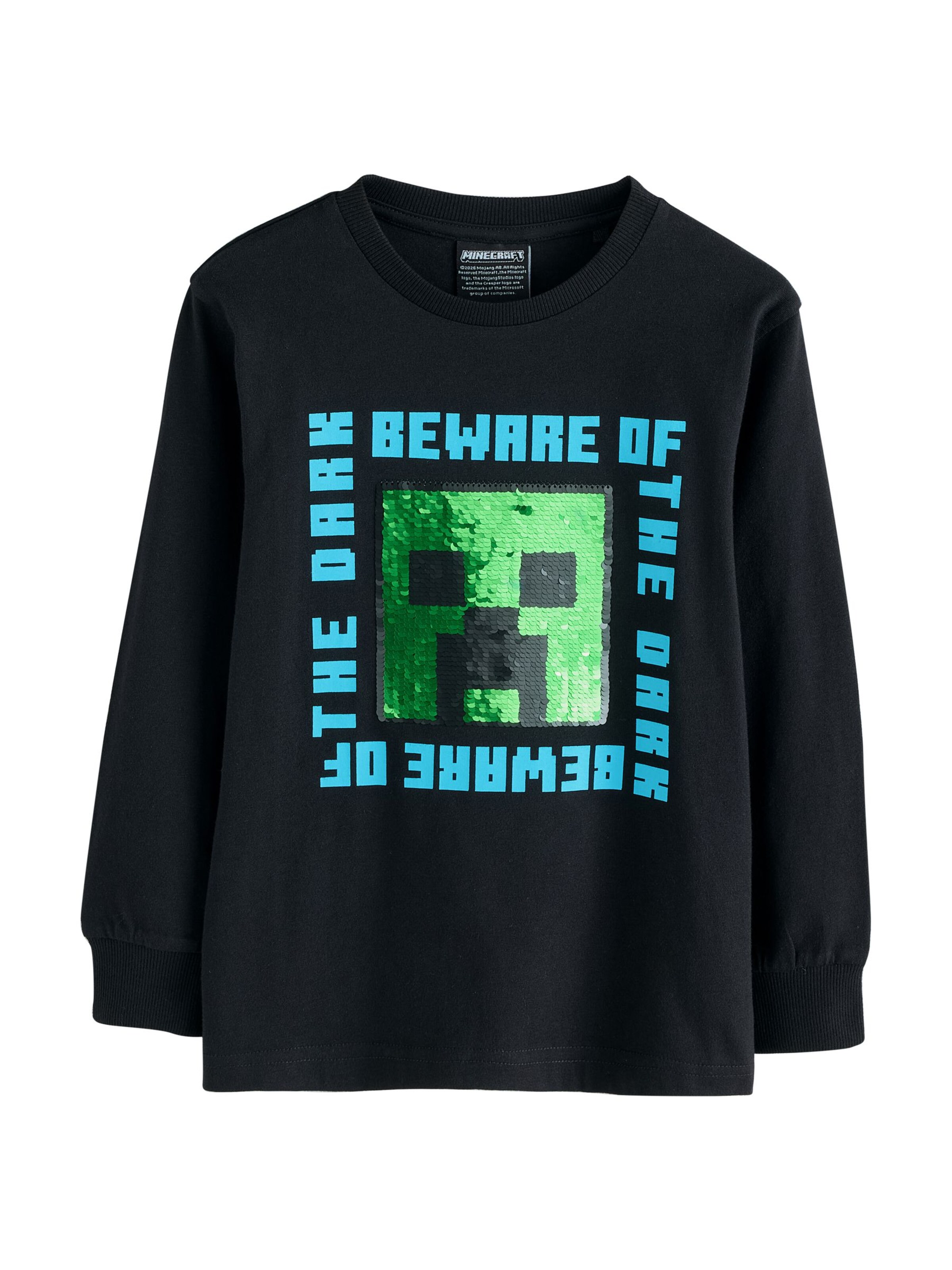 Tricou 'Minecraft' pe 104 Next pe albastru deschis / verde iarbă / verde deschis / negru, Vizualizare produs
