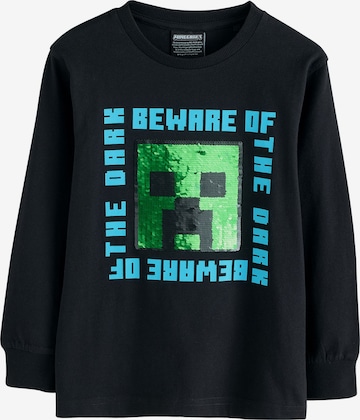 T-Shirt 'Minecraft' Next en noir : devant