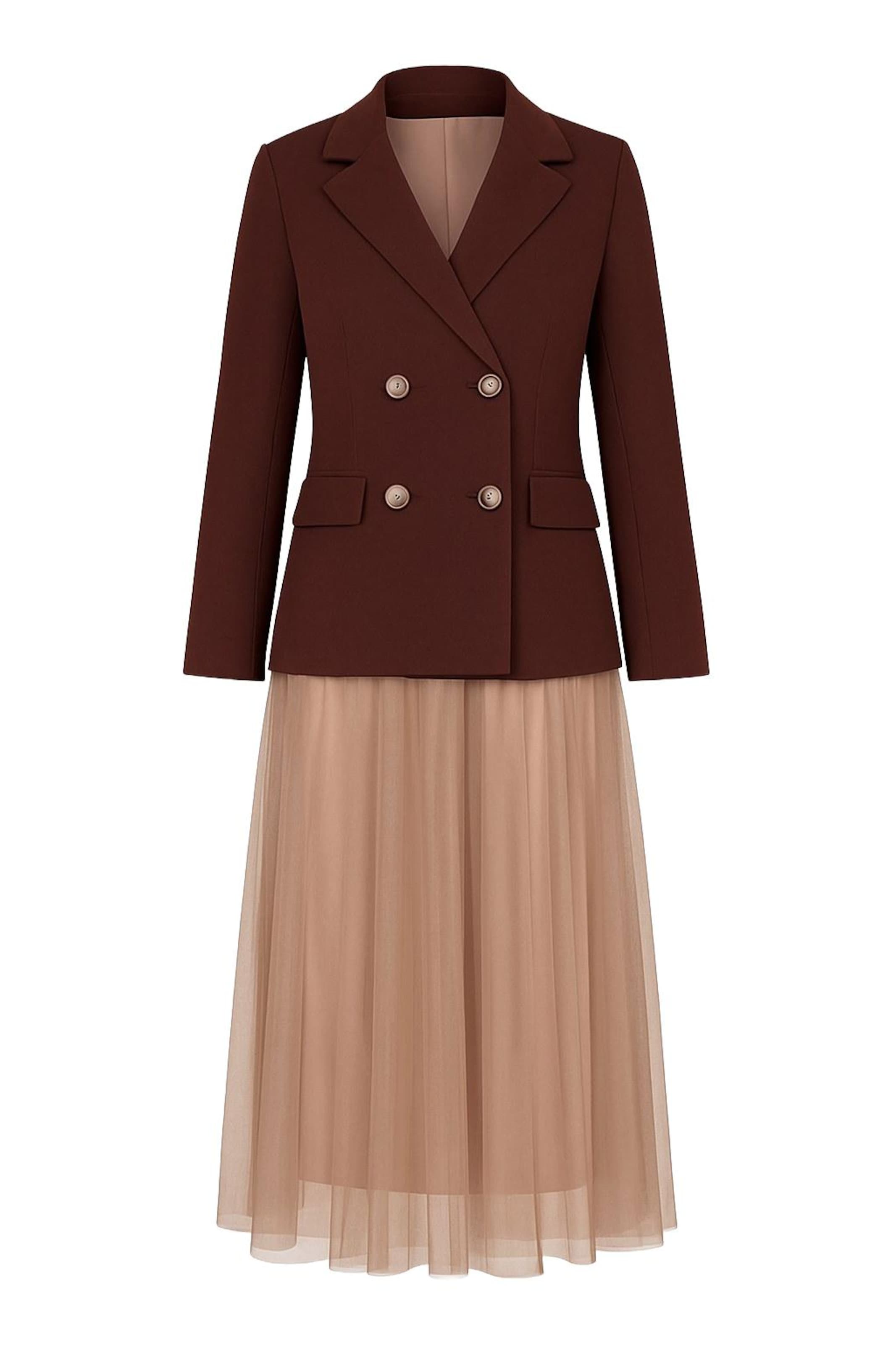 MODAMIHRAM Suit in Brown: front