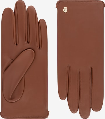 Gants ' New York ' Roeckl en marron : devant