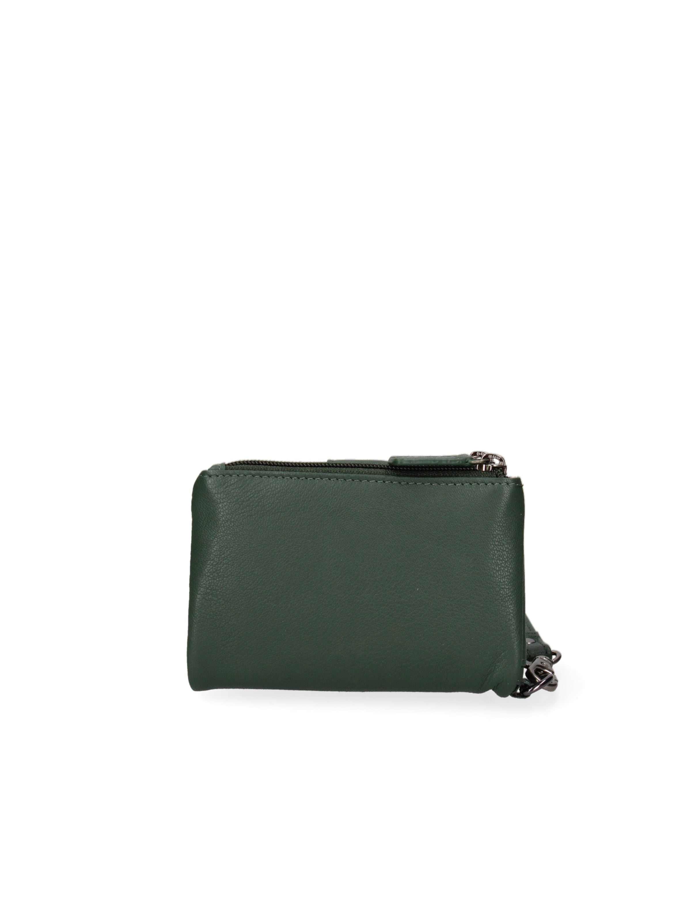 Portamonete di Lancetti in verde: frontale