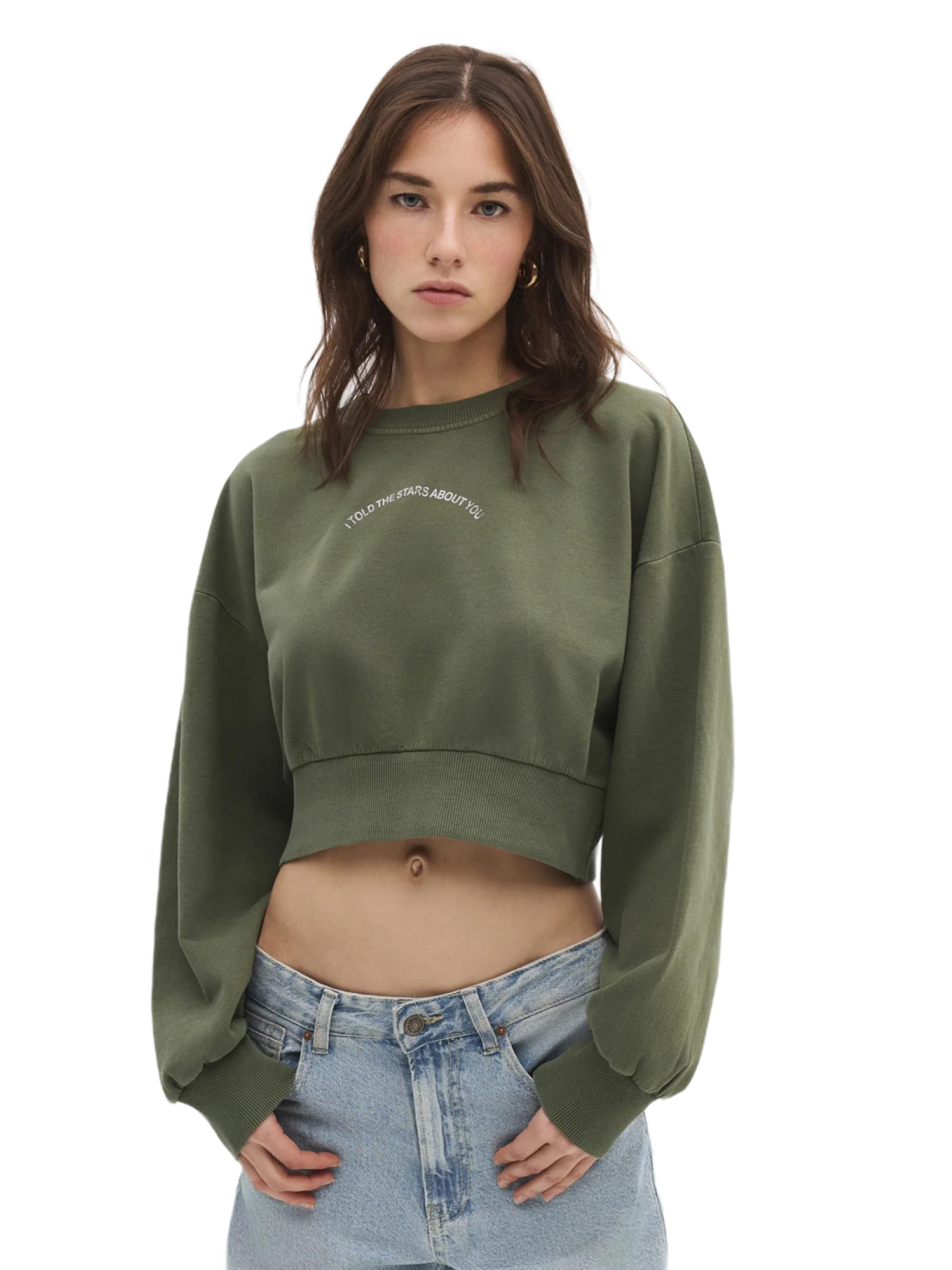 No Matter What Sweatshirt in Green: front