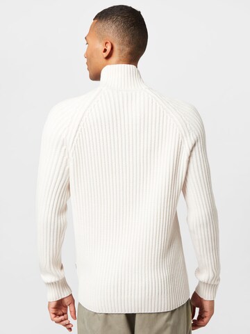 BOSS Black Пуловер 'Lisu' в бяло