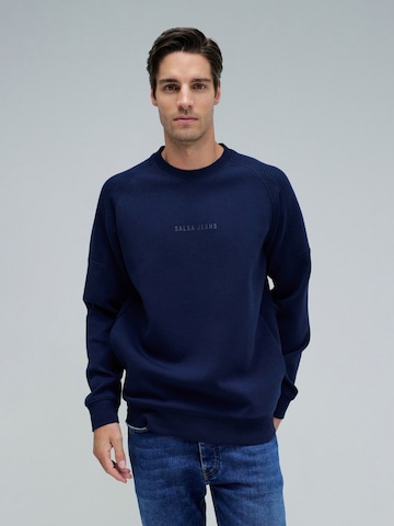 Pull-over Salsa Jeans en bleu : devant