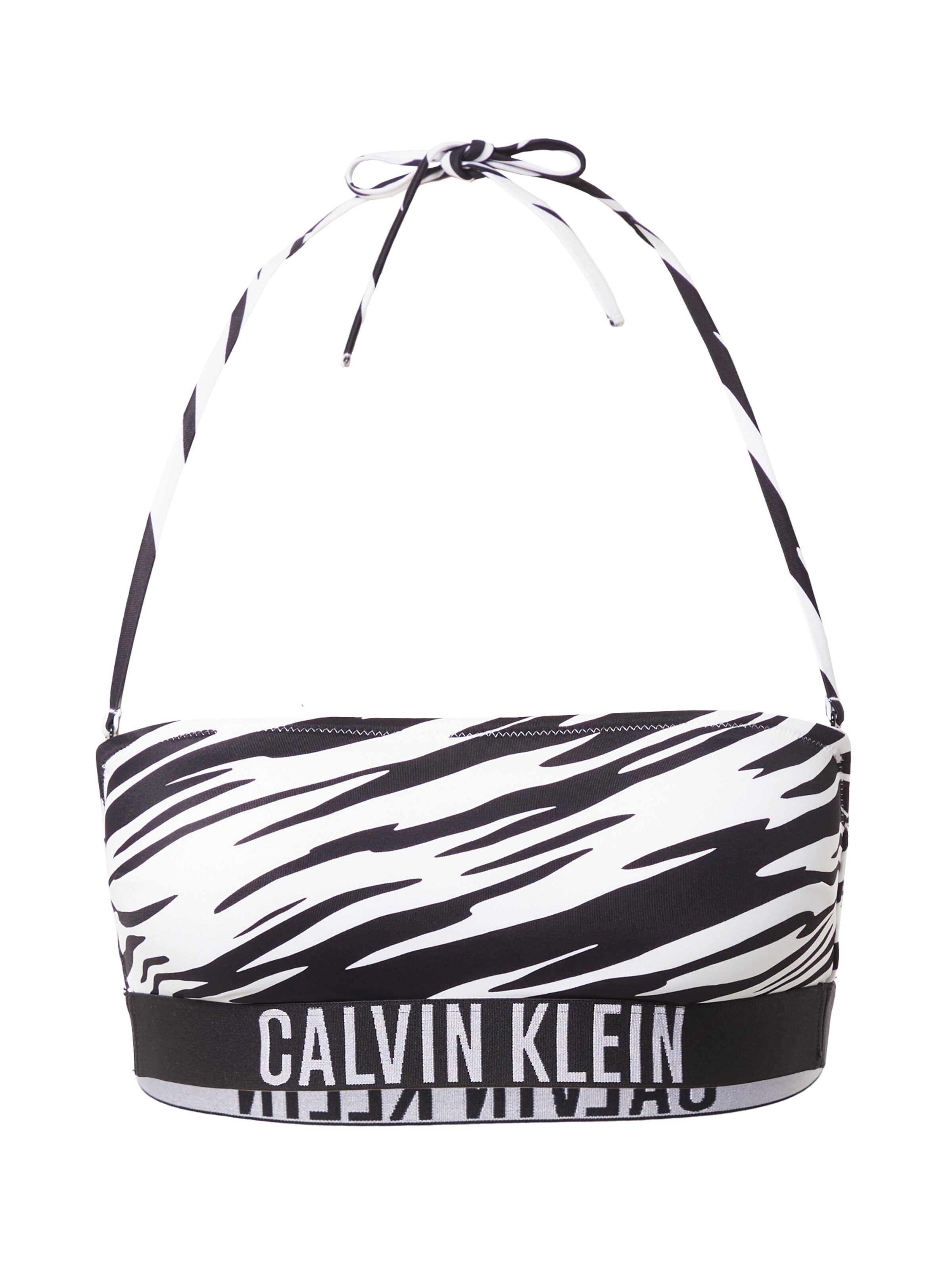 Calvin Klein Swimwear Hauts de bikini en noir / blanc, Vue avec produit