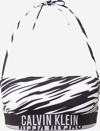 Calvin Klein Swimwear Bikinový top - čierna / biela, Produkt