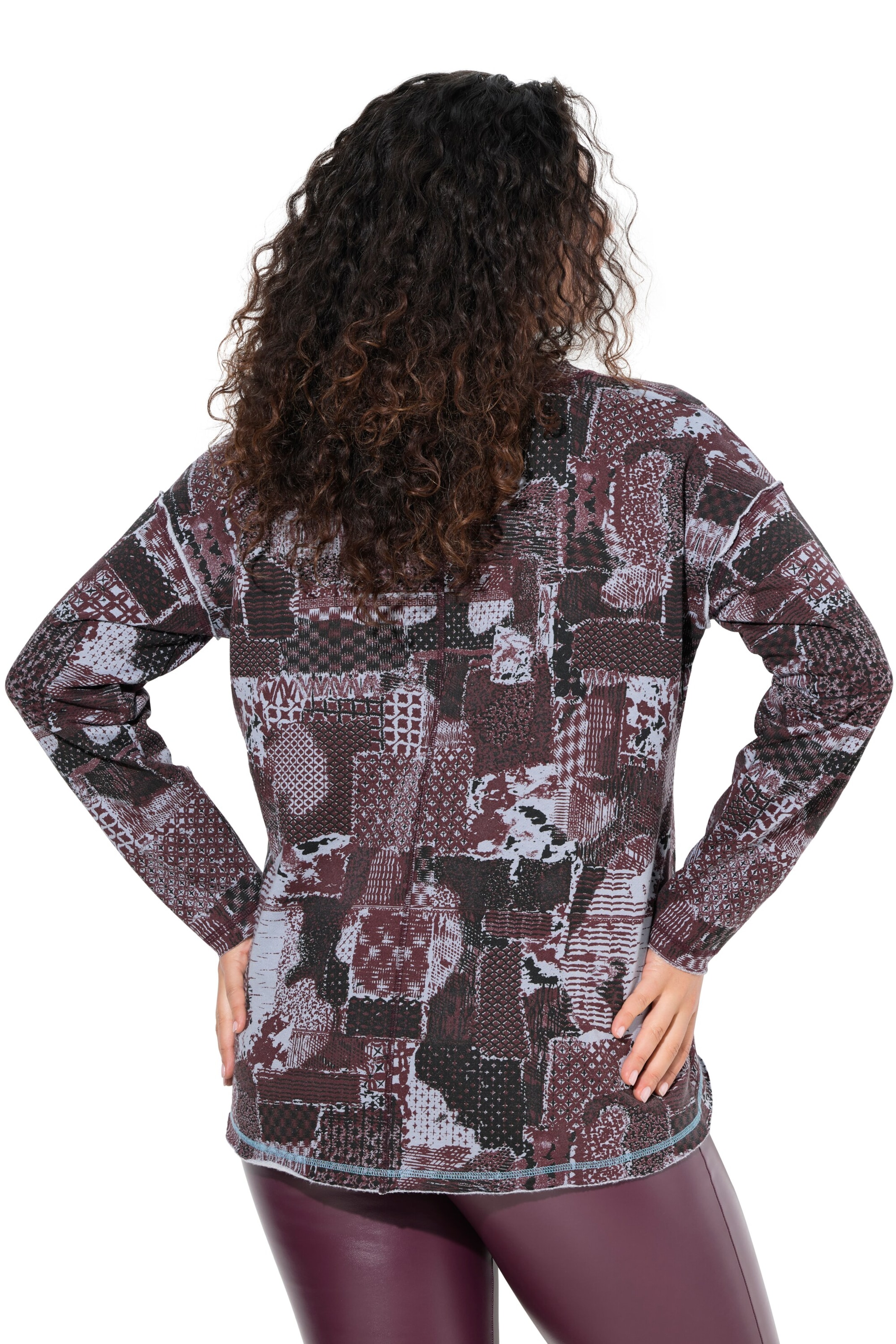 Ulla Popken Sweatshirt in Purple