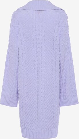 aleva Knit Cardigan in Purple