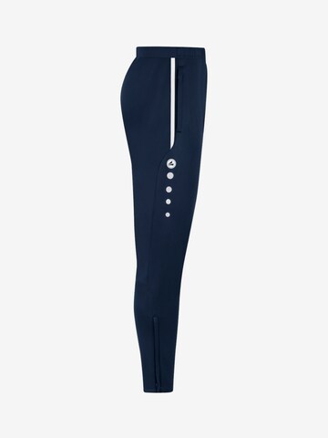 JAKO Slimfit Sportbroek in Blauw