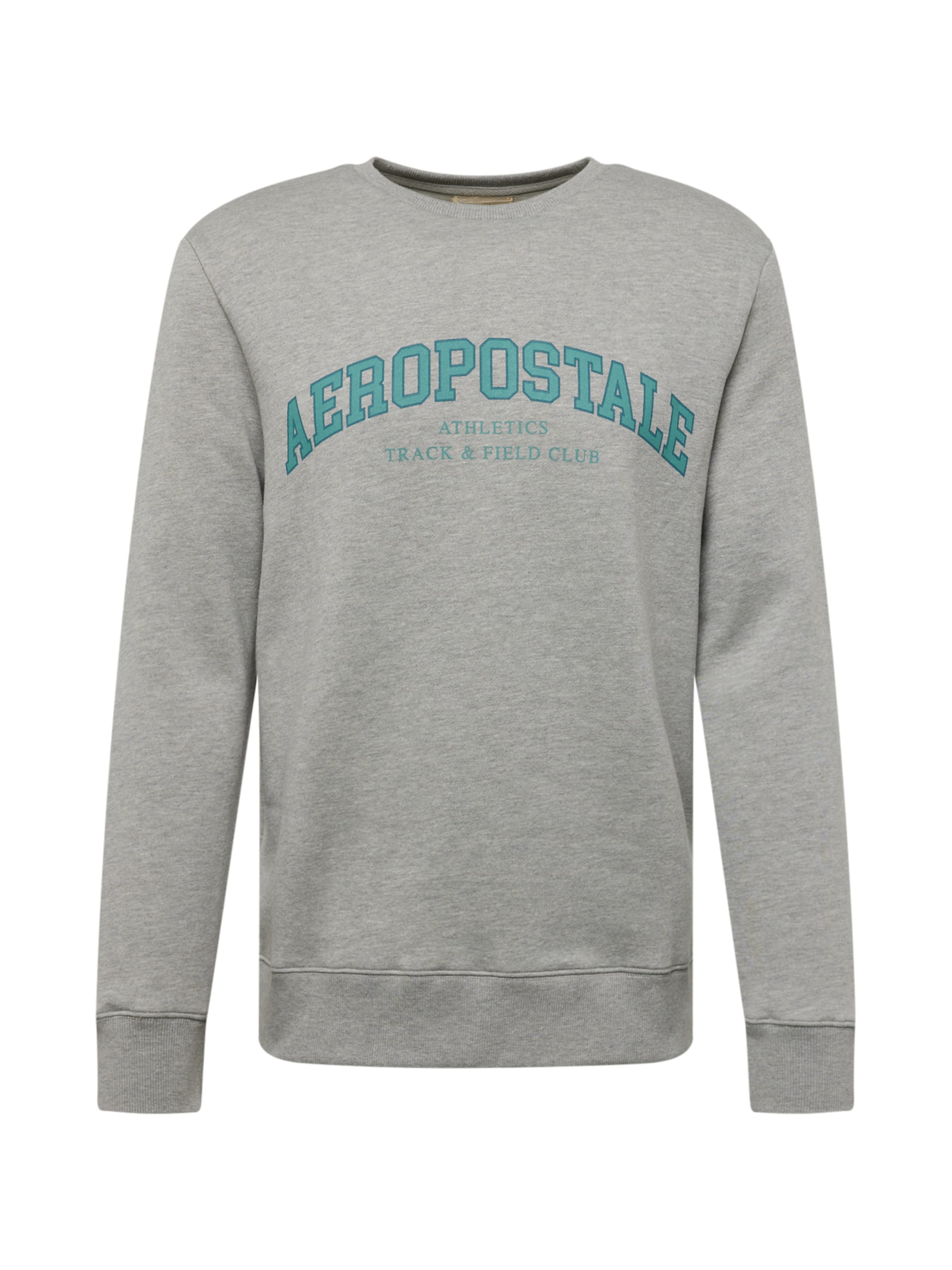 AÉROPOSTALE Sweatshirt 'TRACK & FIELD' in Grey: front