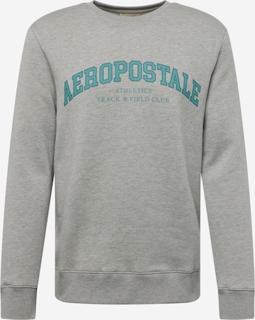 AÉROPOSTALE Sweatshirt 'TRACK & FIELD' in Grey: front