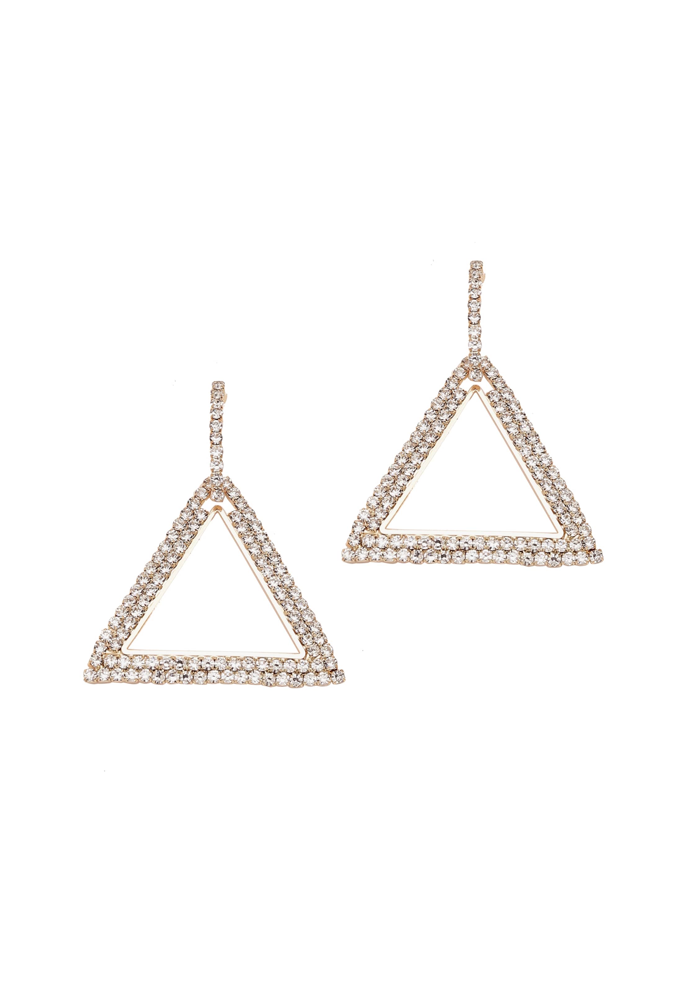 SOHI Earrings 'Jamesina' in Silver: front