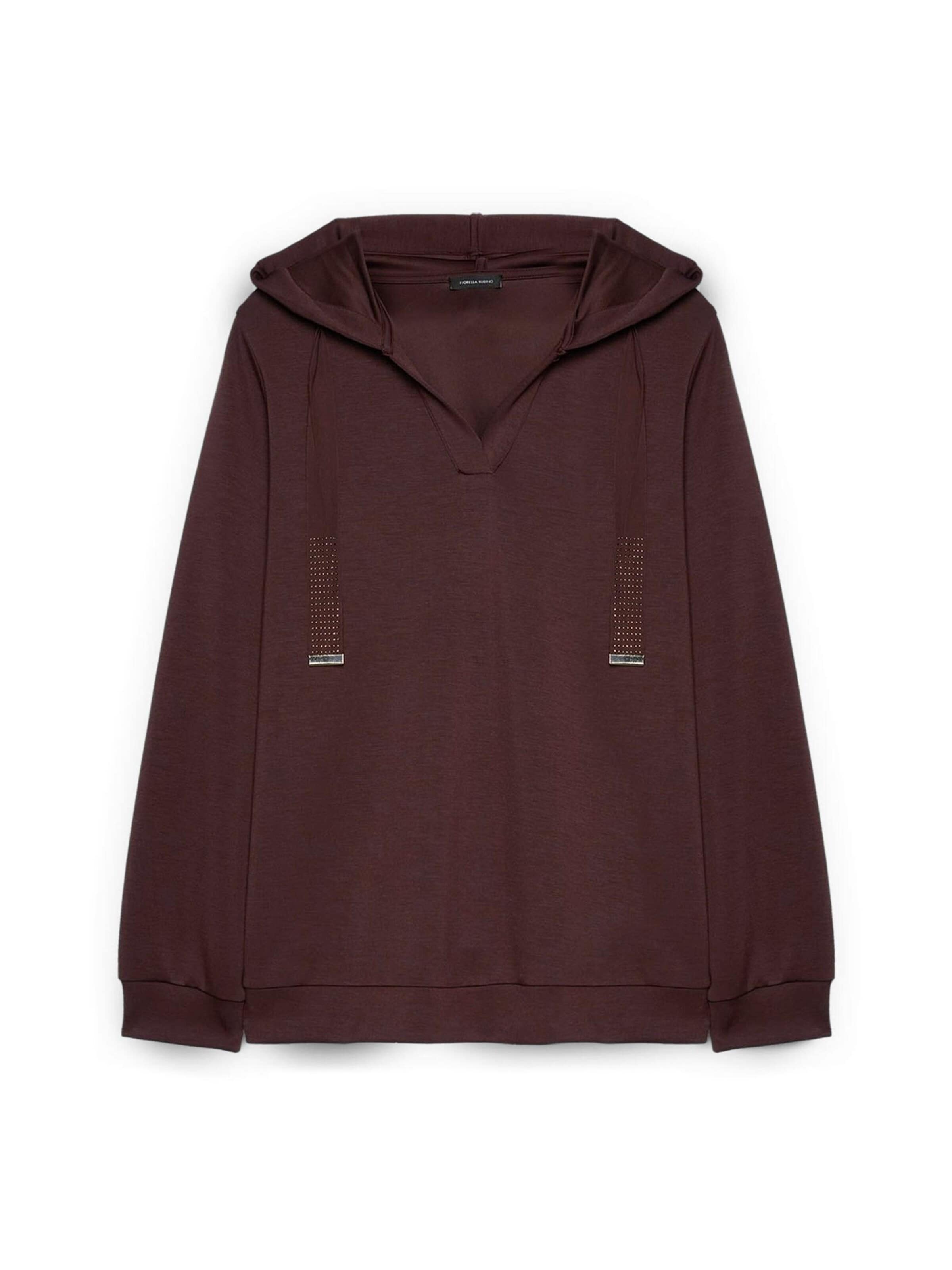 Fiorella Rubino Sweat jacket in Brown: front