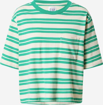 GAP T-shirt 'REISSUE' i grön: framsida