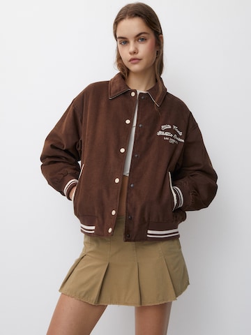 Pull&Bear Between-season jacket in Brown: front