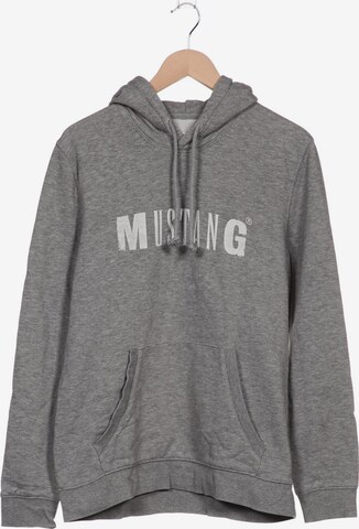 MUSTANG Sweatshirt & Zip-Up Hoodie in M in Grey: front