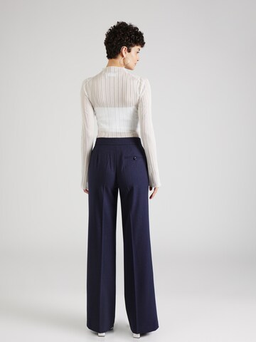 Salsa Jeans Wide leg Παντελόνι με τσάκιση σε μπλε