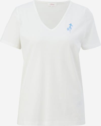 s.Oliver T-shirt en écru / azur, Vue avec produit
