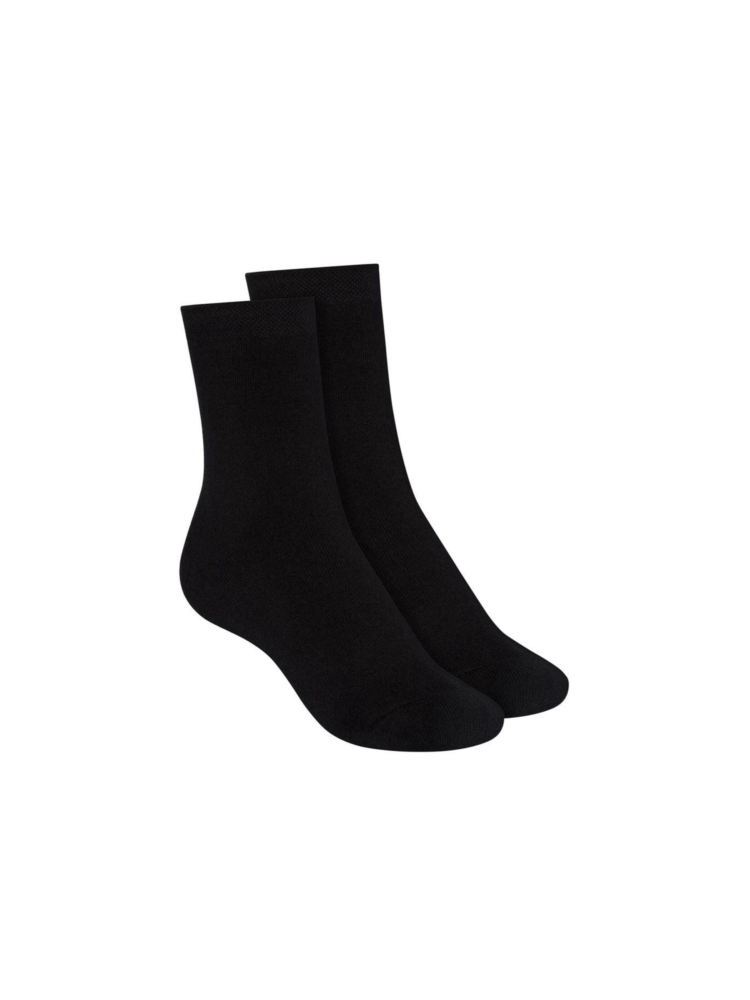 ThokkThokk Socks in Black: front