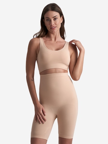 Bye Bra Shapingbroek 'Soft Touch Seamless High Waist Short' in Beige: voorkant