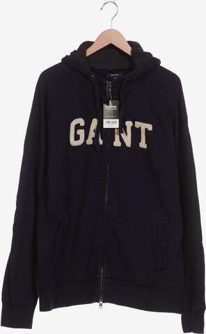 GANT Sweatshirt & Zip-Up Hoodie in XXXL in Blue: front