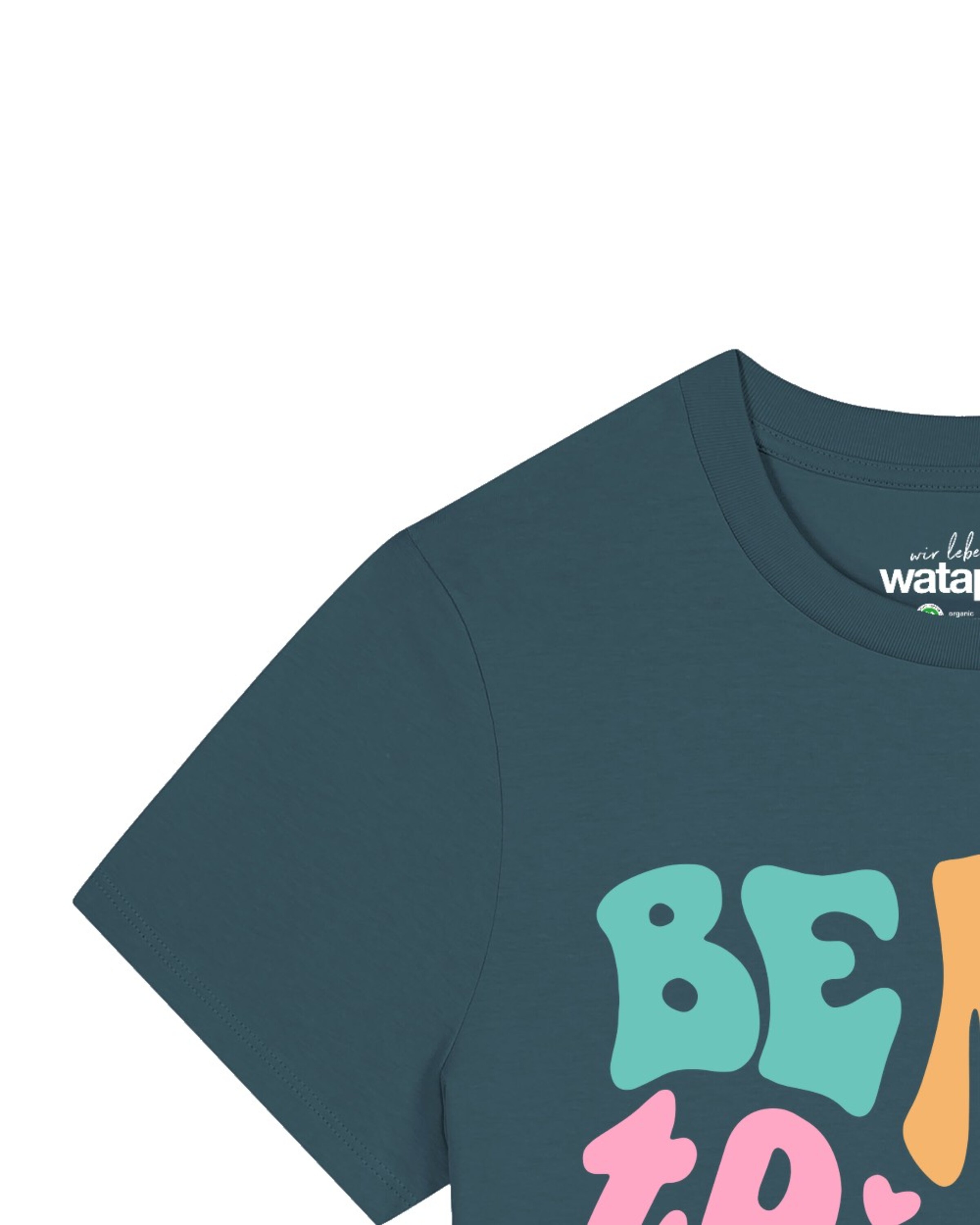 Watapparel Shirt 'Be kind to yourself' in Groen