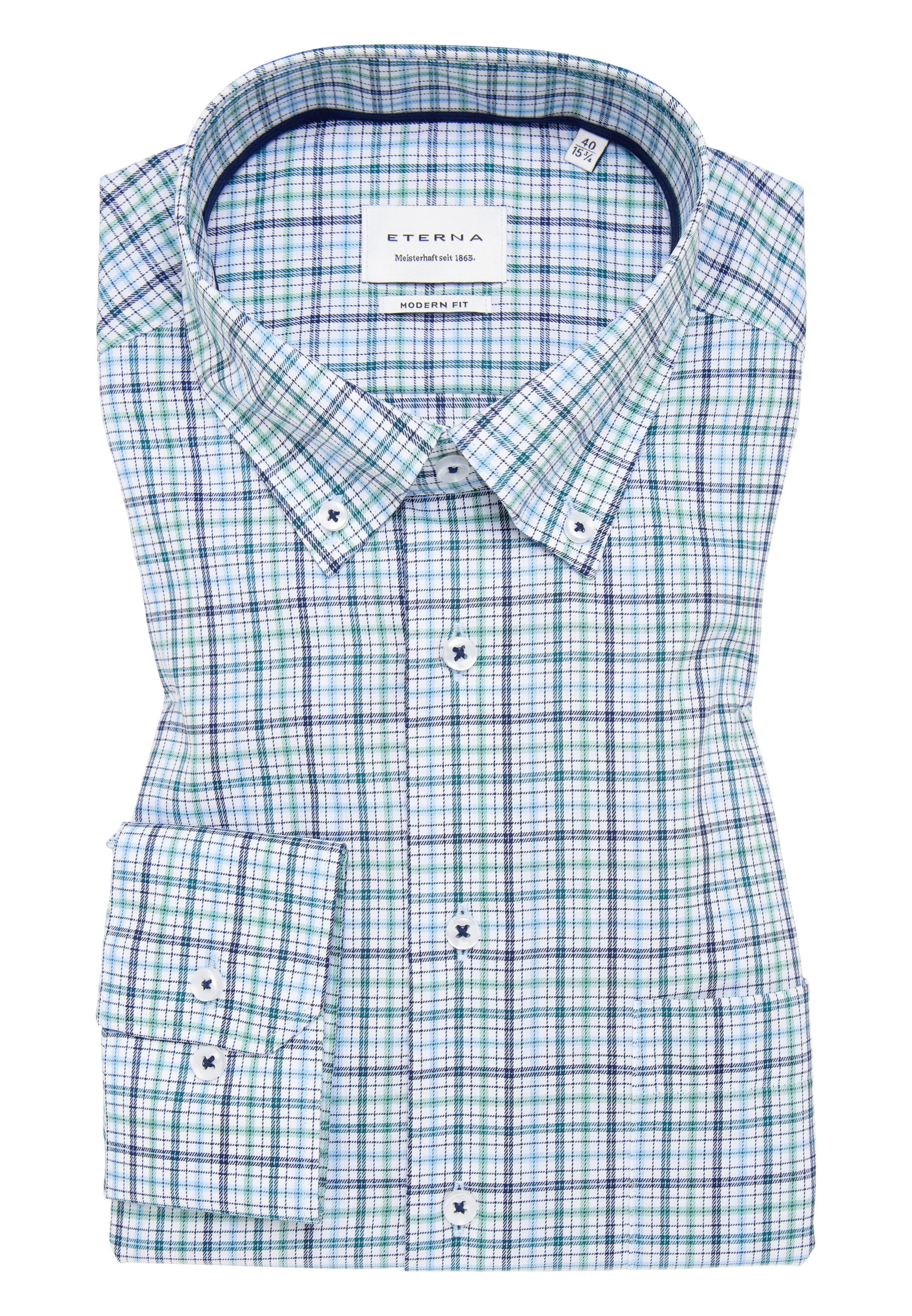 ETERNA Regular Fit Hemd in Grün