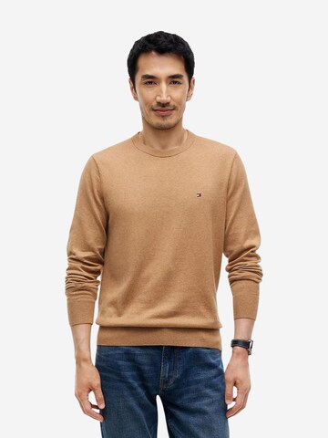 TOMMY HILFIGER Tricot 'PIMA ORG CTN CASHMERE MW0MW28046' in Beige