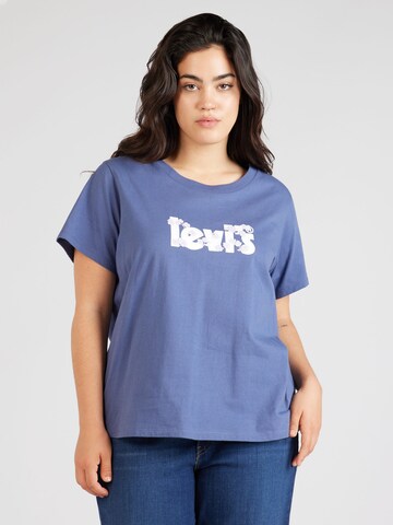 Levi's® Plus Skjorte 'The Perfect Tee' i blå: forside