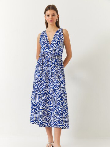 Bianco Lucci Jurk in Blauw