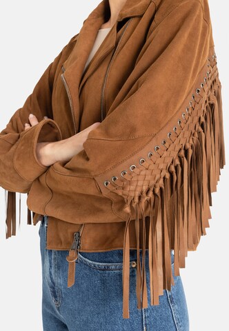 Werner Christ Lederjacke 'Amara' in Braun