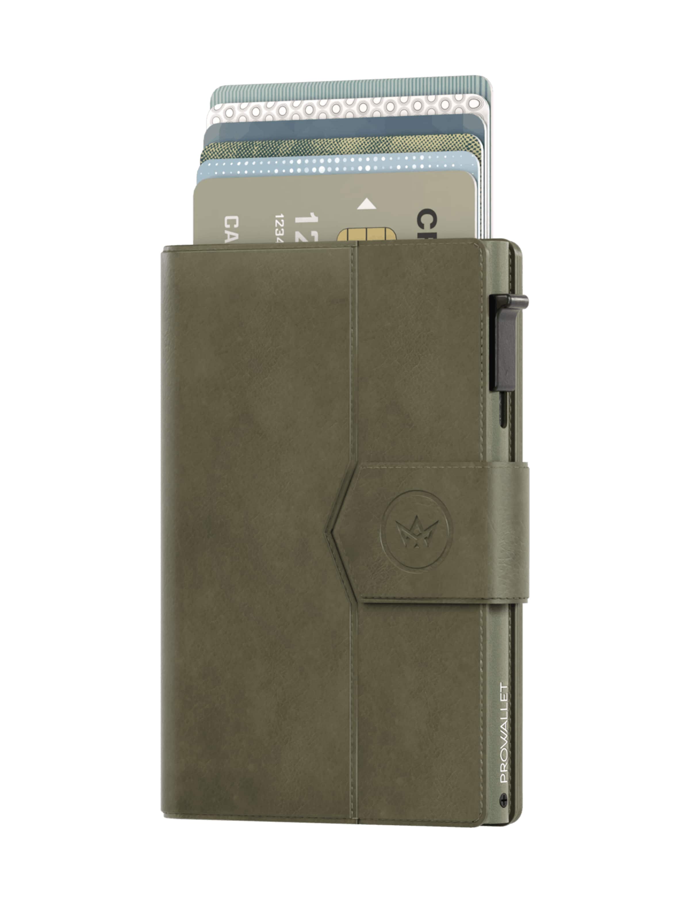 Prowallet Wallet 'Pasjeshouder Plus' in Green: front