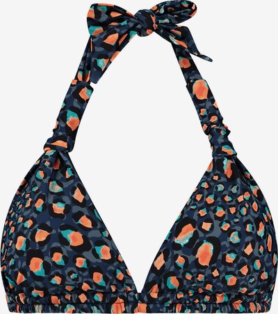 Shiwi Hauts de bikini en bleu marine / turquoise / bleu fumé / orange clair / noir, Vue avec produit
