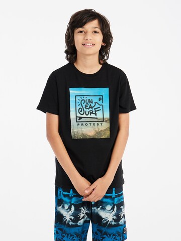 PROTEST Shirt 'PRTPeter JR'‌‌‌‌ in Schwarz