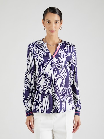 Emily Van Den Bergh Bluse in Blau: Vorderseite