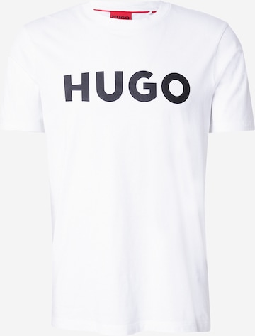 HUGO Футболка 'Dulivio' в Белый: спереди