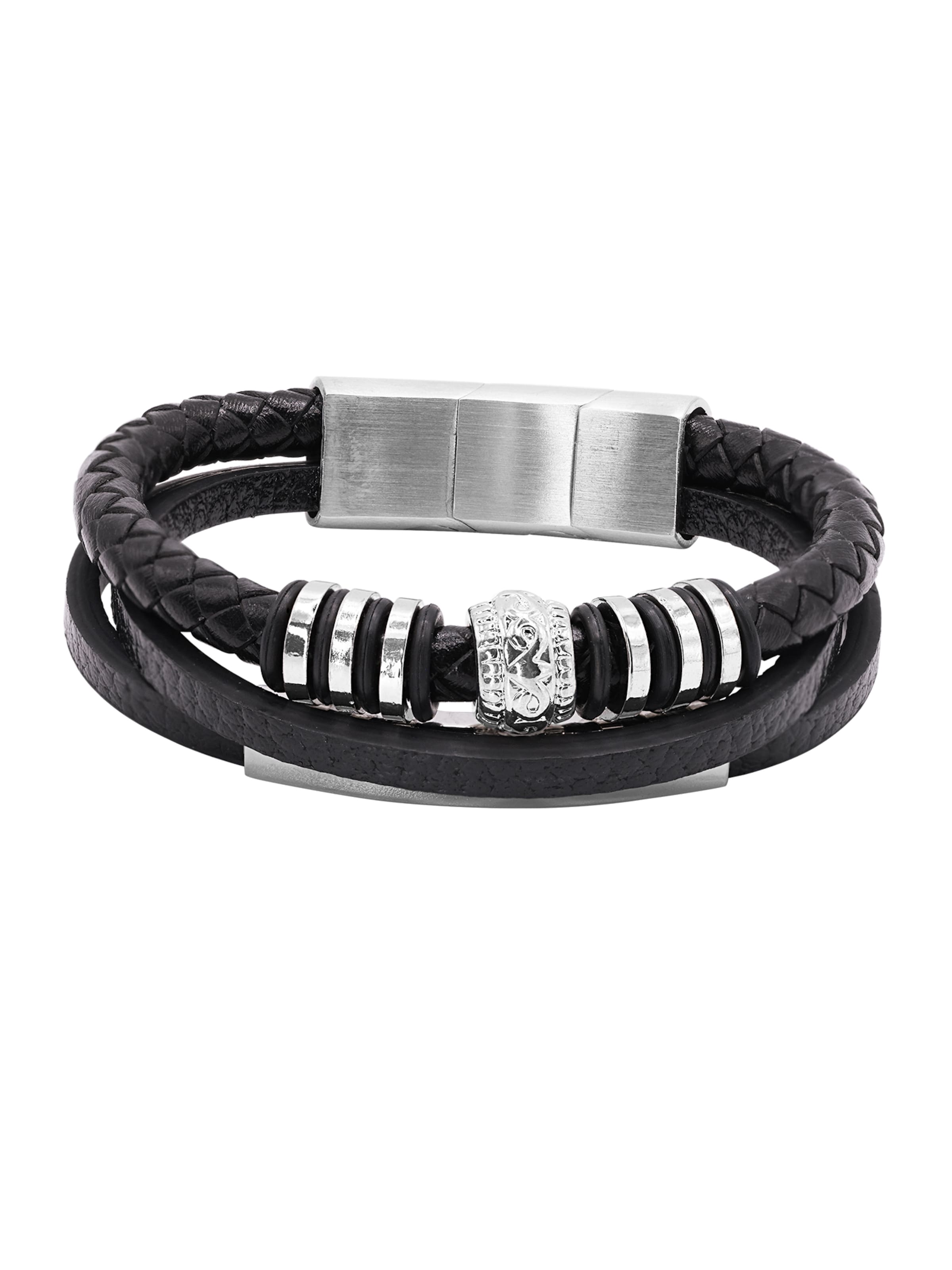 Heideman Armband 'Ocean' in Zwart: voorkant